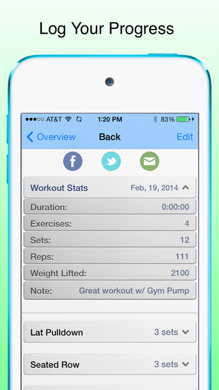 【免費健康App】Gym Pal - Ultimate Fitness Log & Tracker-APP點子