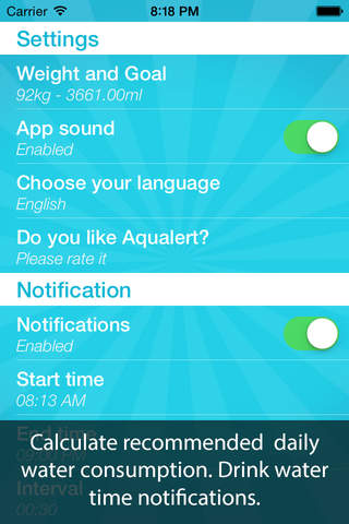 AQUALERT No Ads: Drinking Water Tracker and Reminder screenshot 3