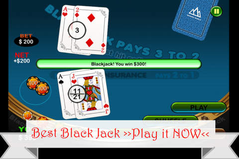 A Shocking Party BlackJack - with Sexy Girl on the Real Casino BJ Cards Game screenshot 2