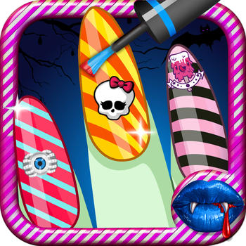 Spooky Spa Style Designs: Monster Girl Nail Polish Art Salon FREE 遊戲 App LOGO-APP開箱王