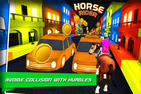 Horse Rider City Race screenshot 2