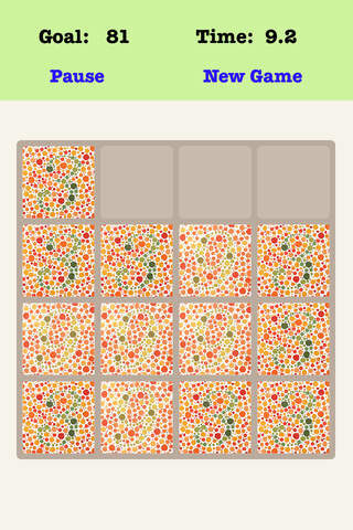 Color Blind Treble 4X4 - Sliding Number Block. screenshot 3