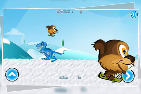 Rovio First Nut Adventure : The Squirrel Snow Glide Race screenshot 4