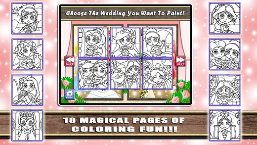 【免費遊戲App】Princess Wedding Dress Coloring - Magical Makeover Book-APP點子