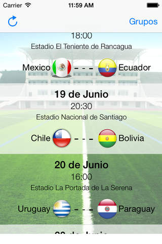 App Copa América 2015 Deluxe screenshot 3