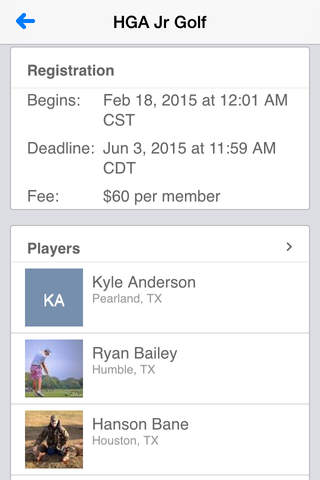 Houston Golf Assoc Jr Golf screenshot 2