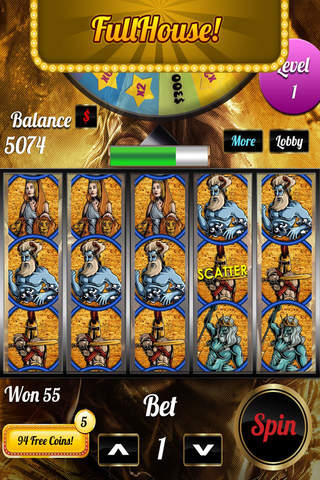 Hit & Win Titan's Galaxy Blackjack Vegas & Slots Casino Craze Free screenshot 3