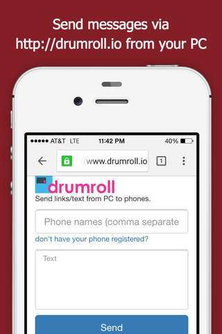 Drumroll - Send to Phone screenshot 3