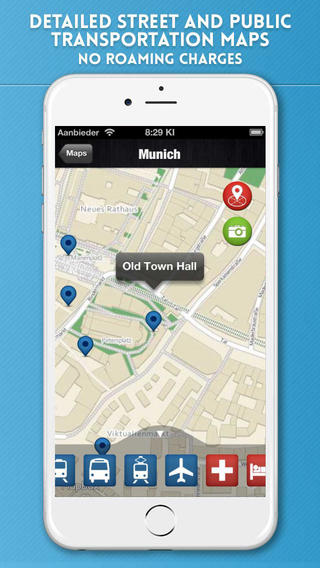 【免費旅遊App】Munich Travel Guide with Offline City Street and Metro Maps-APP點子