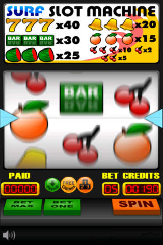 Surf Slot Machine screenshot 2