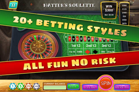 !The Hatter's Mad Roulette - FREE - Wonderland Party Roulet Table Game screenshot 4