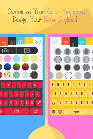 Color Keyboard for iOS 8 - Free Customize Emoji and Sticker Keyboards Skins & Background screenshot 2