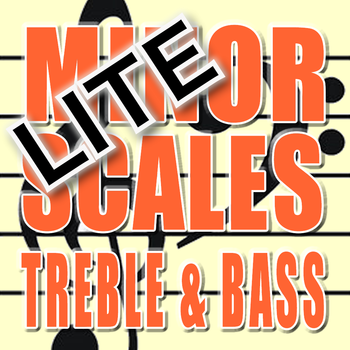 Minor Scales Treble and Bass Clef Lite LOGO-APP點子