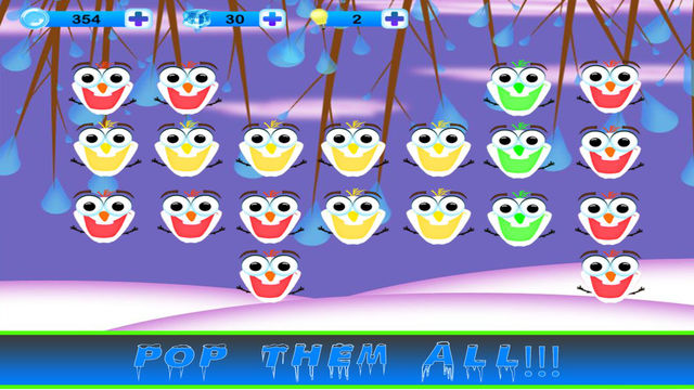 【免費遊戲App】A Little Snowman Popper Xmas Holiday Game - All Fun Teenage Kids Pop Games For Winter LX-APP點子