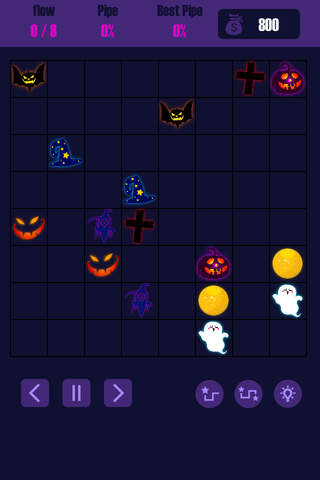 Halloween Connect - Linking Angry Pumpkins, Evil Witches, and more screenshot 2