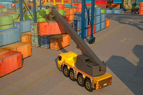 Crane Parking Simulator - Real City Construction Car and Truck Driving Games screenshot 4