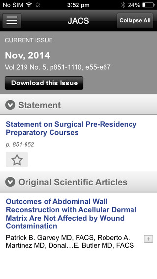 【免費醫療App】JACS, Official Scientific Journal of the American College of Surgeons-APP點子