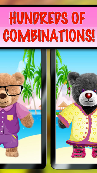 【免費遊戲App】Teddy Bear Maker - Free Dress Up and Build A Bear Workshop Game-APP點子