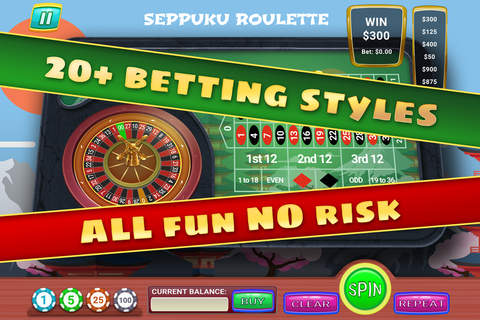 "Seppuku Roulette - PRO - Wild Luck Japanese Wheel Spin Casino Experience screenshot 4