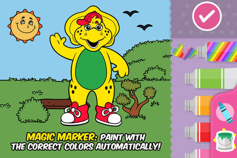 Color with Barney screenshot 4