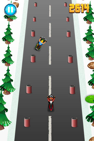 An Agent Bike Winter Off-road Race - Hill Climb in North Pole Highway FREE screenshot 4