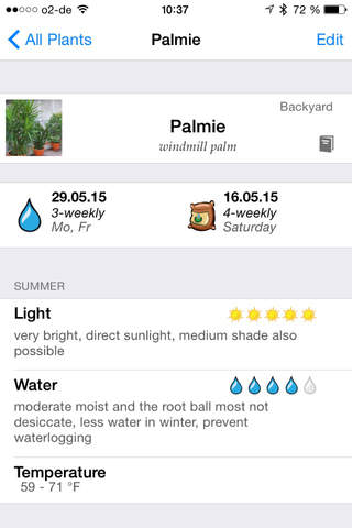 myFlower - all your plants need screenshot 3