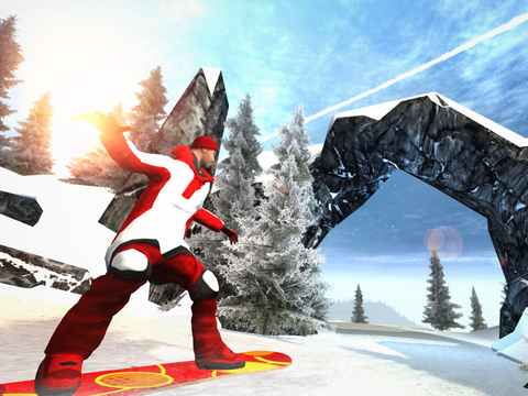 Игра Slopestyle Snowboard Winter Stunt Rider