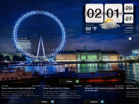 Captura de pantalla del iPad 2