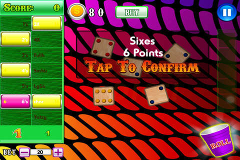 Addict Jewel Charm Lucky Win Yatzy (Yahtzee) Diamond Dice Blitz Casino Games Pro screenshot 2