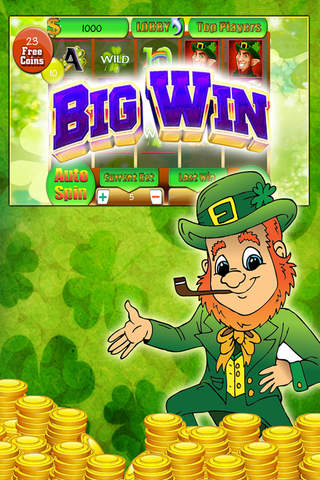 Leprechaun mega jackpot slots machine – Irish style progressive casino game screenshot 2