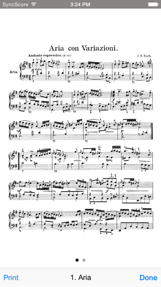 【免費音樂App】Bach Goldberg Variations - SyncScore-APP點子