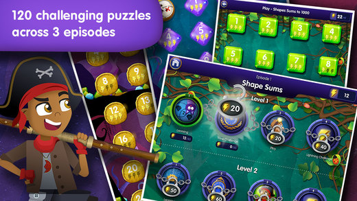 【免費教育App】Treasure Sums - Lumio addition and subtraction math games for kids-APP點子