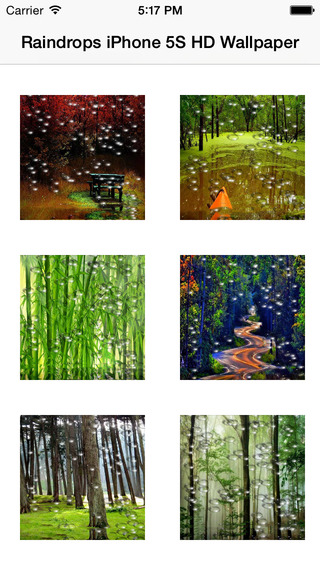 RainDrops HD Wallpaper for iPhone