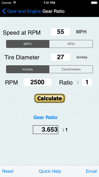 免費下載生產應用APP|Gear & Engine: Ratio, Tire, Flow Rate & Airflow app開箱文|APP開箱王