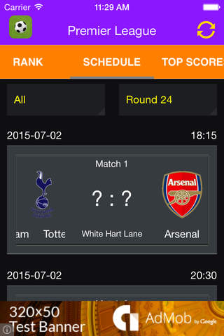 Soccer Score - Live Soccer (Football) Score app screenshot 2