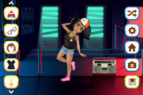 ! Hip Hop Fashion Stars Dress Up screenshot 2