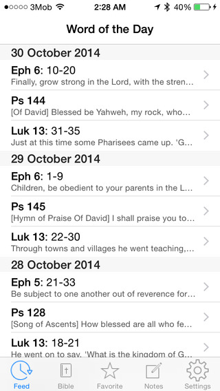 Bible Daily Readings