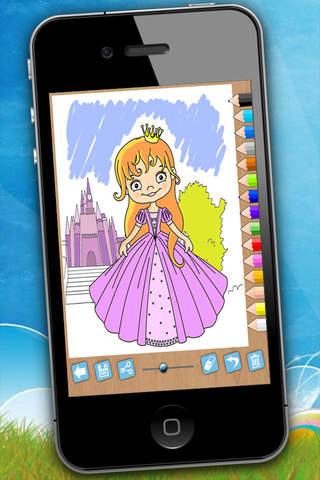 Paint and color princesses - Educational game screenshot 4