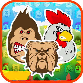 Angry Animals Match-3 Free Game LOGO-APP點子