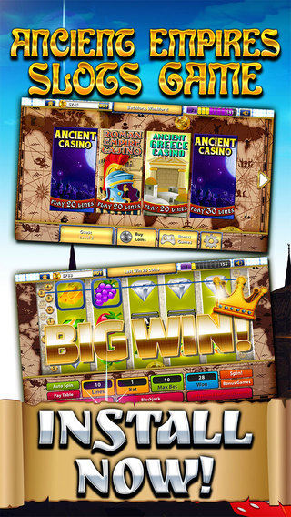 Slots of Ancient Empires Casino HD 777 Jackpot Gold – Free Slot Machine with Bonus Games