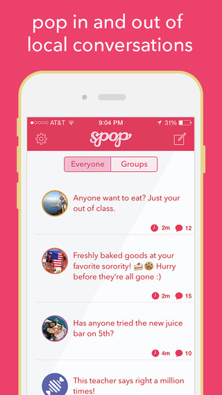 spop — pop the social barriers