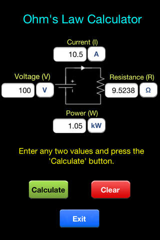 Electric Toolkit - Calculator screenshot 4