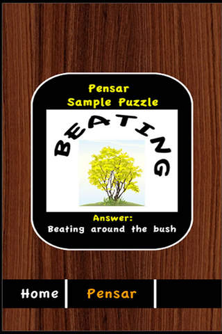 Pensar picture word puzzle game screenshot 3