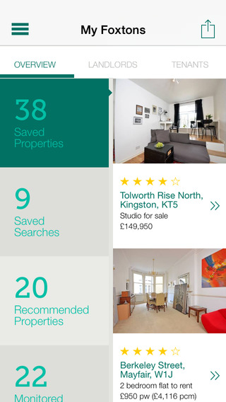 【免費生活App】Foxtons Property Search-APP點子