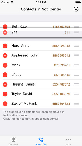 【免費生產應用App】Speed Dial Widget - Call&SMS in Notification Center-APP點子