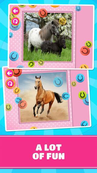 【免費遊戲App】Cute Ponies Puzzles - Logic Game for Toddlers, Preschool Kids and Little Girls-APP點子