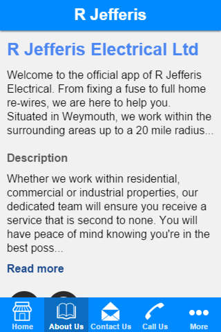 R Jefferis Electrical Ltd screenshot 2