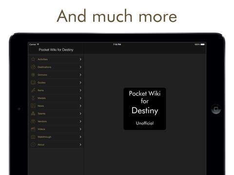 【免費書籍App】Pocket Wiki for Destiny-APP點子