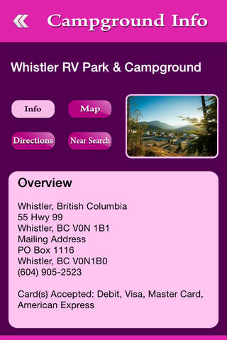 British Columbia Campgrounds screenshot 3