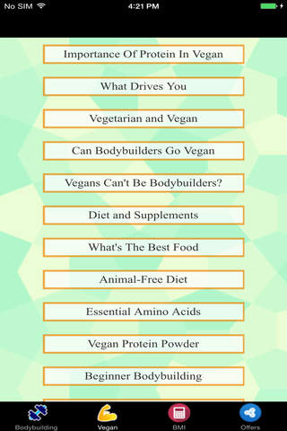 Vegan BodyBuilding - Diet and Supplements screenshot 2